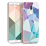 kwmobile Hülle kompatibel mit Huawei Mate 10 Lite - Handyhülle Silikon Case - Dreiecke Asymmetrie...