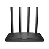 TP-Link Archer C6 Dualband Gigabit WLAN-Router (867Mbit/s 5GHz + 300Mbit/s 2,4GHz, 4 Gigabit...