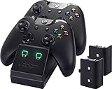 Venom Twin Docking Station für Xbox One - Ladestation für Xbox one Controller inklusive 2 Zusatz...
