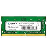 DUOMEIQI Arbeitsspeicher, 8GB, DDR4, PC4-25600S, 3200 MHz, 260 PIN SODIMM, 1,2 V, CL19, 1Rx8, Laptop...