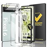 Ansxiy (2+2 Stück) Für Google Pixel 6 Panzerfolie (2 Stück) + Kamera Schutzfolie (2 Stück) +...