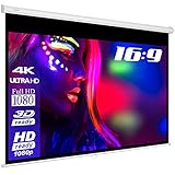 ESMART Economy EXR Rollo-Leinwand [Größenauswahl] 200 x 113 cm (90') | Format 16:9 | Heimkino...
