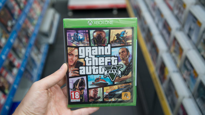 GTA 5 für die XboxOne im Ladengeschäft