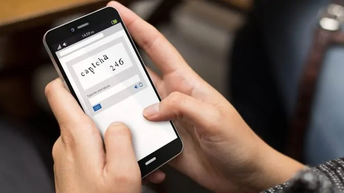 Captcha auf dem Smartphone