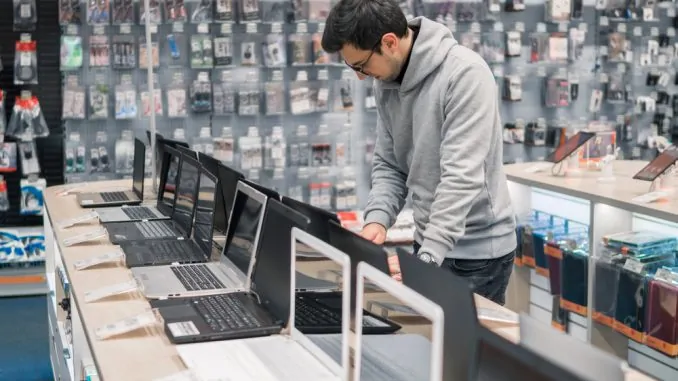 Notebooks im Geschäft