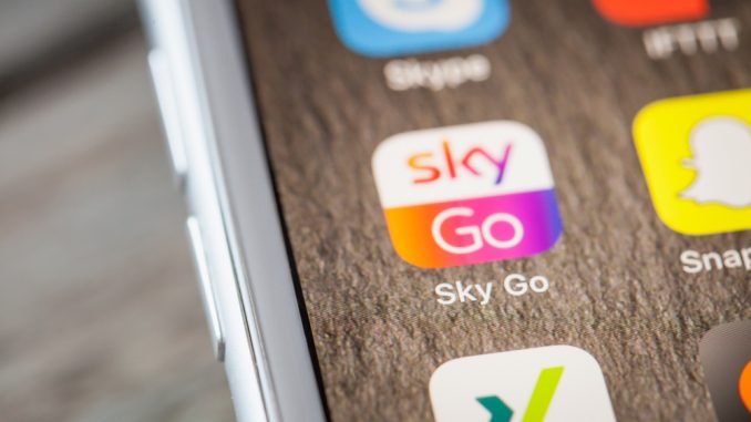 SkyGo App auf dem Smartphone