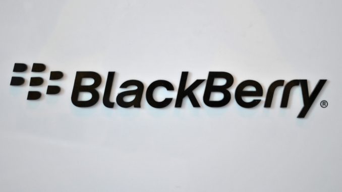 BlackBerry Logo schwarz auf weiß