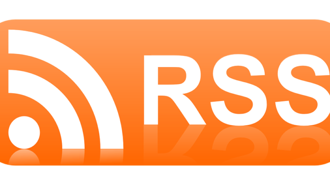 RSS Feed Logo in Orange-Weiß