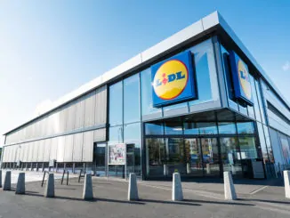 Lidl Filiale in der Frontansicht