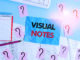 Visual Notes steht als Schriftzug auf blauem Hintergrund
