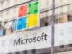 New York, USA - 15. Mai 2019: Microsoft Store in Manhattan. Microsoft ist der weltweit größte Softwarehersteller, der auf dem Markt für PC-Betriebssysteme, Büroanwendungen und Webbrowser dominiert