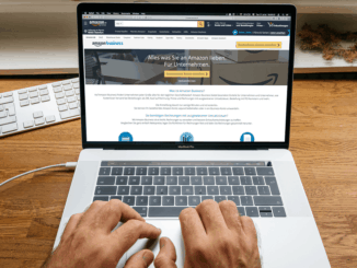 Amazon Business auf einem Notebook-Bildschirm