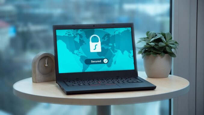 Laptop mit Secured Grafik