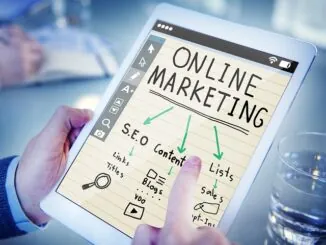 Grafik mit Online Marketing Dingen